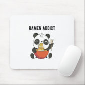Tapis De Souris Ramen Addict Panda Bear | Idée cadeau de cuisinier (Avec souris)