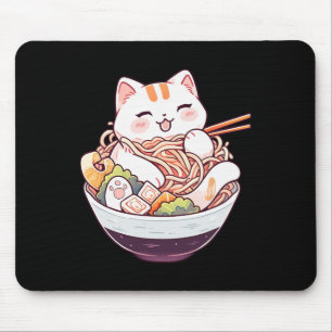 Tapis De Souris Ramen Cat Kawaii Neko Mignonne Chemise Anime Pour