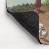 Tapis De Souris Ramener le troupeau d'oies (par Paul Peel) (Coin)