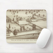Tapis De Souris Ranches, Visalia, Cal (Avec souris)