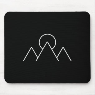 Tapis De Souris Randonnée en montagne Camping Minimalsimus Géométr