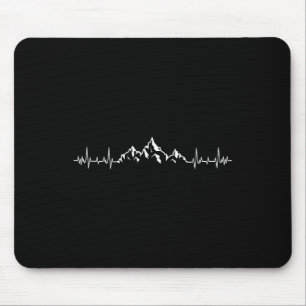 Tapis De Souris Randonnée en montagne - Pouls Battement de coeur R
