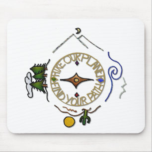 Tapis De Souris Randonnée Notre Planète Hiker's Soul Compass