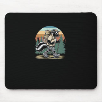 Tapis De Souris Randonneur Vintage Skunk Aventure de Randonnée Dr