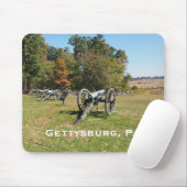 Tapis De Souris Rangée de canons sur le champ de bataille de Getty (Avec souris)