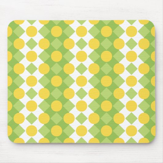 Tapis De Souris Rangées joyeux de formes Motif (Devant)