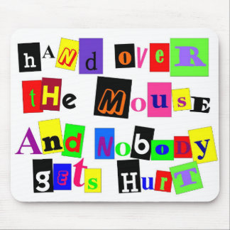 Tapis De Souris Ransom Note Mousepad