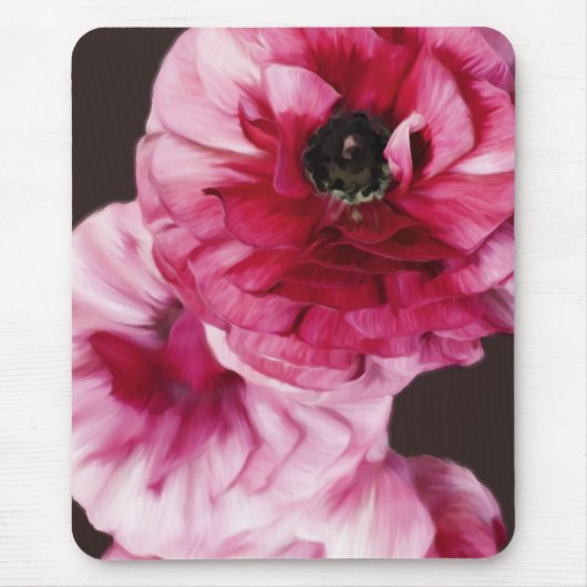 Tapis De Souris Ranunculus rouge (Devant)