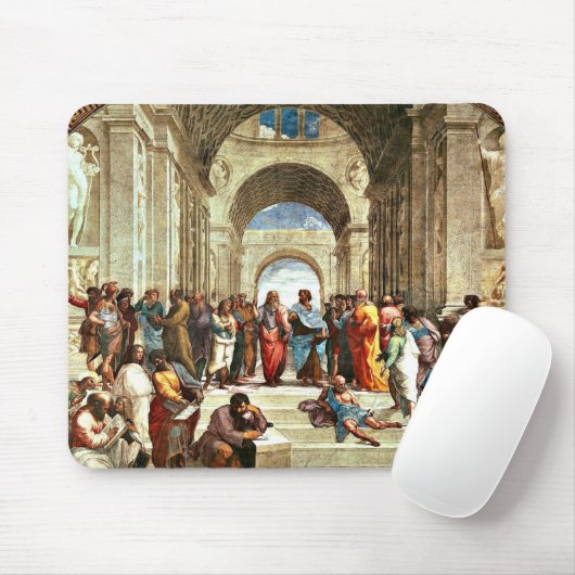 Tapis De Souris Raphael : École d'Athènes, (Avec souris)
