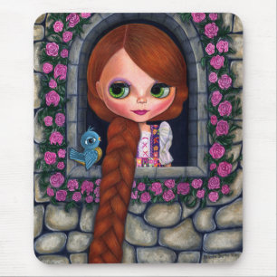 Tapis De Souris Rapunzel Big Eyes Girl