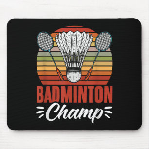 Tapis De Souris Raquette de champ de badminton volant badminton vi