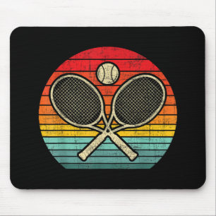 Tapis De Souris Raquette de Tennis Croisée Rétro Vintage - Amateur