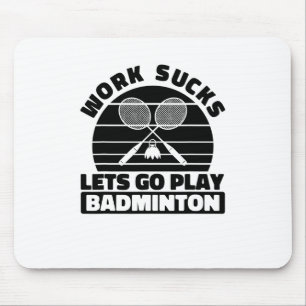 Tapis De Souris Raquette du joueur de badminton - Raquette du trib
