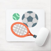 Tapis De Souris Raquette et boules Pavé de la souris (Avec souris)