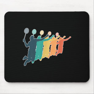 Tapis De Souris Raquette rétro de Badminton