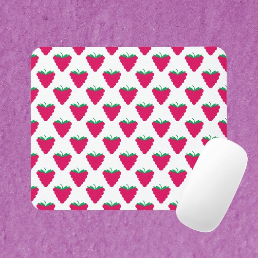 Tapis De Souris Raspberry Pink Berry Fruit