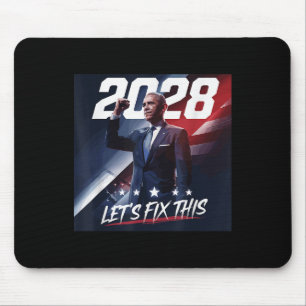 Tapis De Souris Rassemblement politique patriotique Vintage Obama