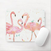 Tapis De Souris Rassemblement tropical de | des Flamants roses (Avec souris)