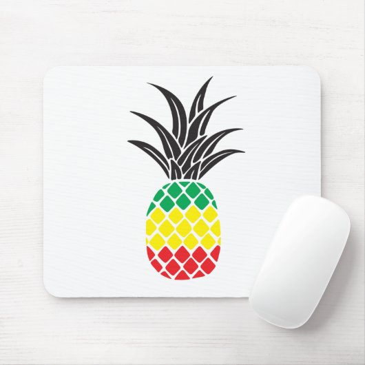 Tapis De Souris Rasta ananas Mousepad (Avec souris)