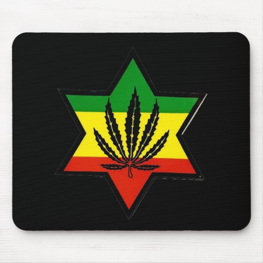Tapis De Souris rasta juive (Devant)