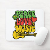 Tapis De Souris Rasta Peace-Love-Music (Avec souris)