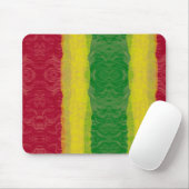 Tapis de souris Rasta Rouge Jaune Vert (Avec souris)