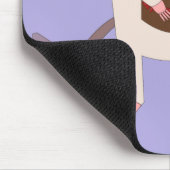 Tapis De Souris Rat de Siamese avec gâteau d'anniversaire (Coin)