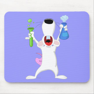 Tapis De Souris Rat Mousepad de laboratoire de tube à essai