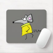 Tapis De Souris Rat sur la passerelle (Avec souris)