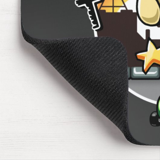 Tapis De Souris Rat sur une planche à roulettes Mousepad (Coin)