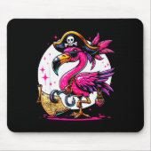 Tapis De Souris Rate Nk Flamingo Halloween Party - Jolly Roger (Devant)