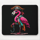 Tapis De Souris Rate Nk Flamingo Halloween Party - Jolly Roger (Devant)