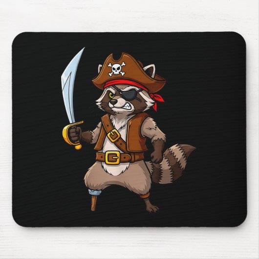 Tapis De Souris Rate Raccoon Funny Halloween Costume For Men Women (Devant)