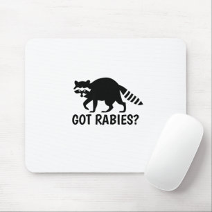 Tapis De Souris Raton laveur atteint de la rage