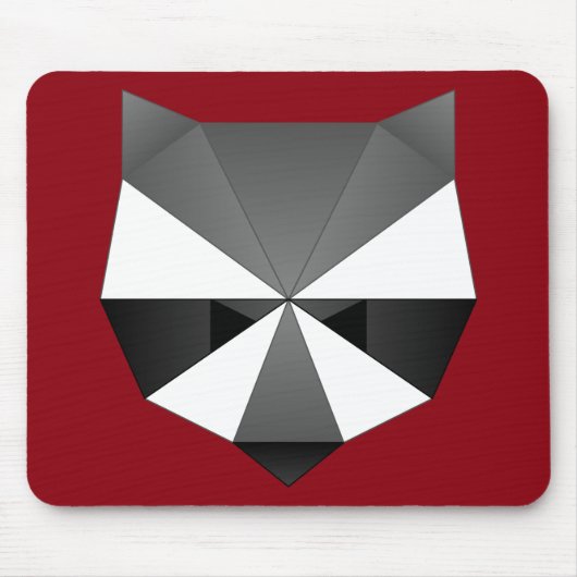 Tapis De Souris Raton laveur polygonal (Devant)