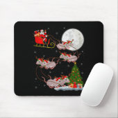 Tapis De Souris Rats Santa Sleigh Flying Funny Magical Christmas P (Avec souris)