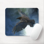 Tapis De Souris RAVEN & CHUTE D'EAU Nature & Faune Mousepad (Avec souris)