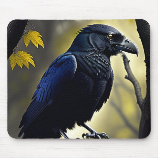 Tapis De Souris Raven rustique - Natures Guardian (Devant)