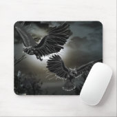 Tapis De Souris Ravens en vol (Avec souris)