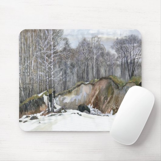 Tapis De Souris Ravin neigeux (Avec souris)