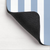 Tapis de souris rayé bleu et blanc (Coin)