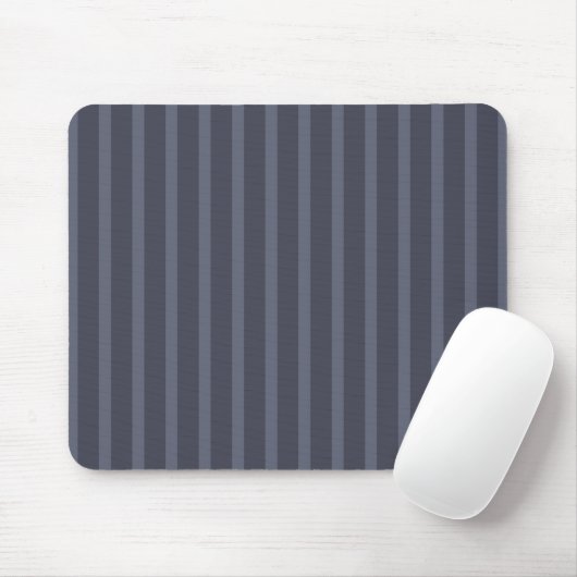 Tapis de souris rayé bleu et gris moderne (Avec souris)