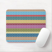 Tapis De Souris Rayé de style tricoté (Avec souris)
