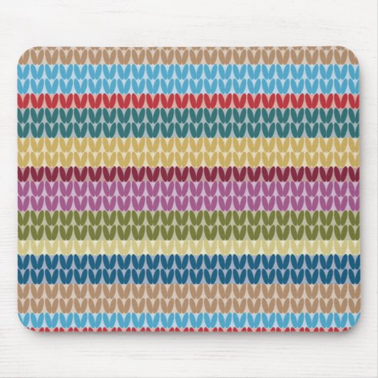 Tapis De Souris Rayé de style tricoté (Devant)