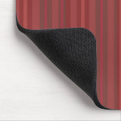 Tapis de souris rayé rouge moderne (Coin)