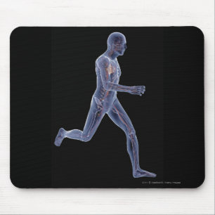 Tapis De Souris Rayon X du système vasculaire chez un homme