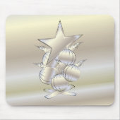 Tapis De Souris Rayons d'or blanc (Devant)