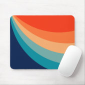 Tapis De Souris Rayons solaires rétro colorés (Avec souris)