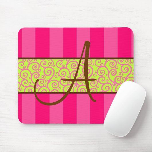 Tapis De Souris Rayure et remous Mousepad (Avec souris)