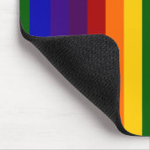 Tapis De Souris Rayures arc-en-ciel (Coin)
